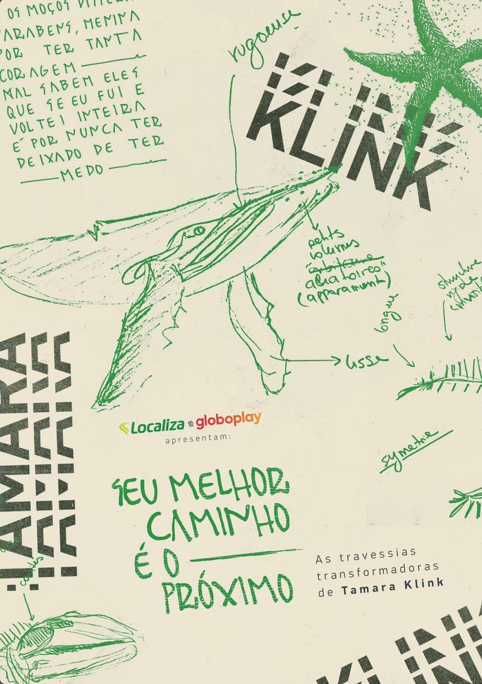Tamara Klink campaign poster, cream